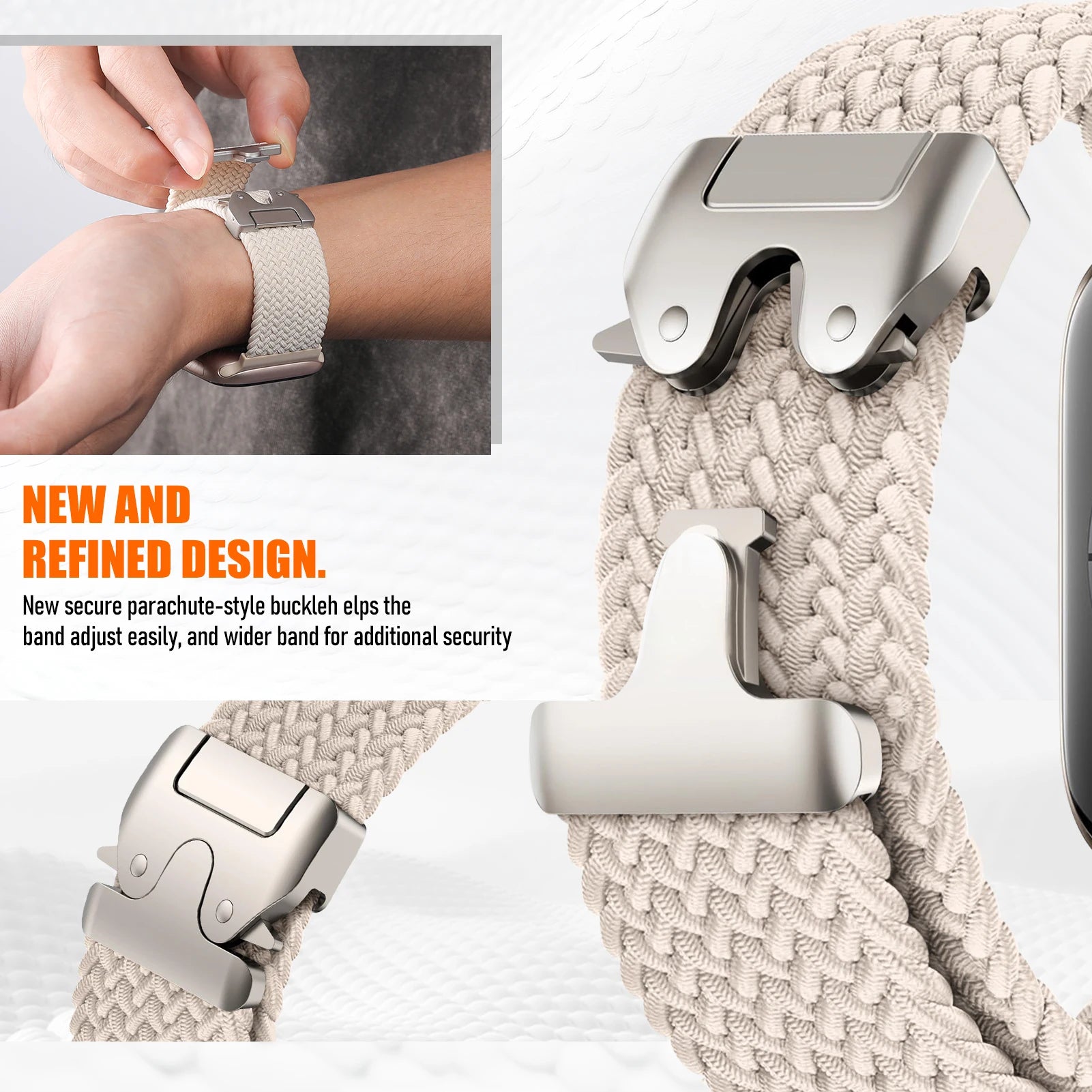 Strap for  Watch Bands Ultra2 3 49Mm 40Mm 44Mm 46Mm 42Mm 45Mm Parachute Braided Bracelet Correas Iwatch Series SE 9 8 10 11