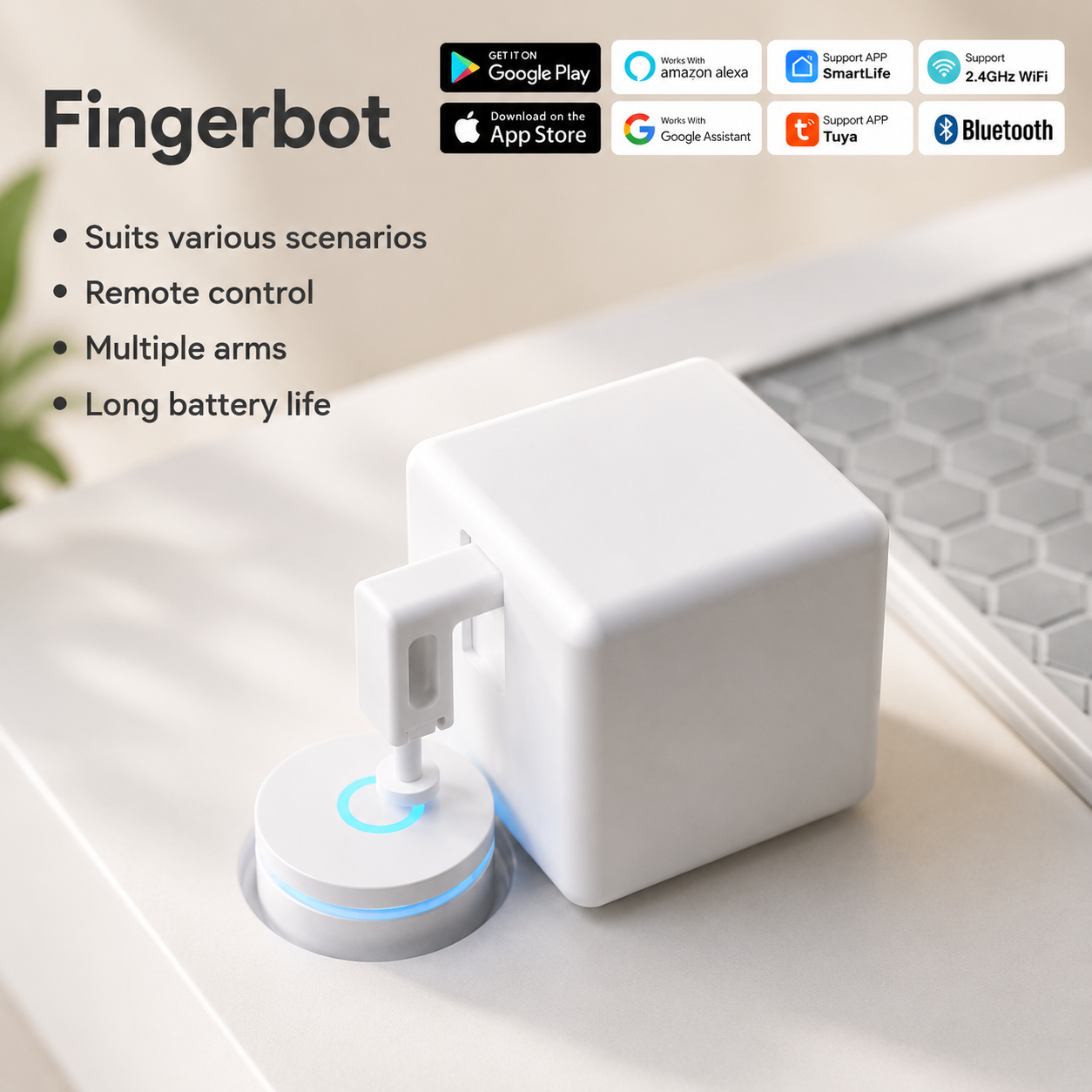 Smart Fingerbot Switch Bot for Alexa & Google Home