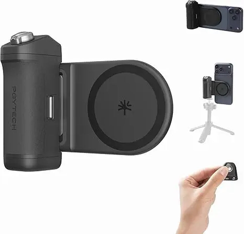 Magcam 1& 2 Phone Grip 3-In-1Camera Phone Grip Modular Kit Bluetooth Remote