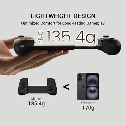 Gamesir X5 Lite Mobile Controller for Android, Iphone 16/15, Ipad Mini -  Effect Sticks, Lightweight Ergonomic Design