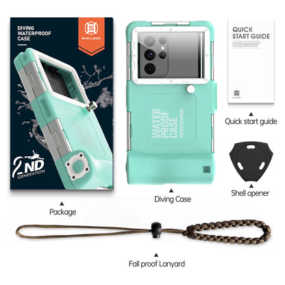Multi-Functional, Durable, Waterproof, 15M/50Ft, Universal 6.9 Inch Waterproof Phone Case, IP68, Professional Diving Photography