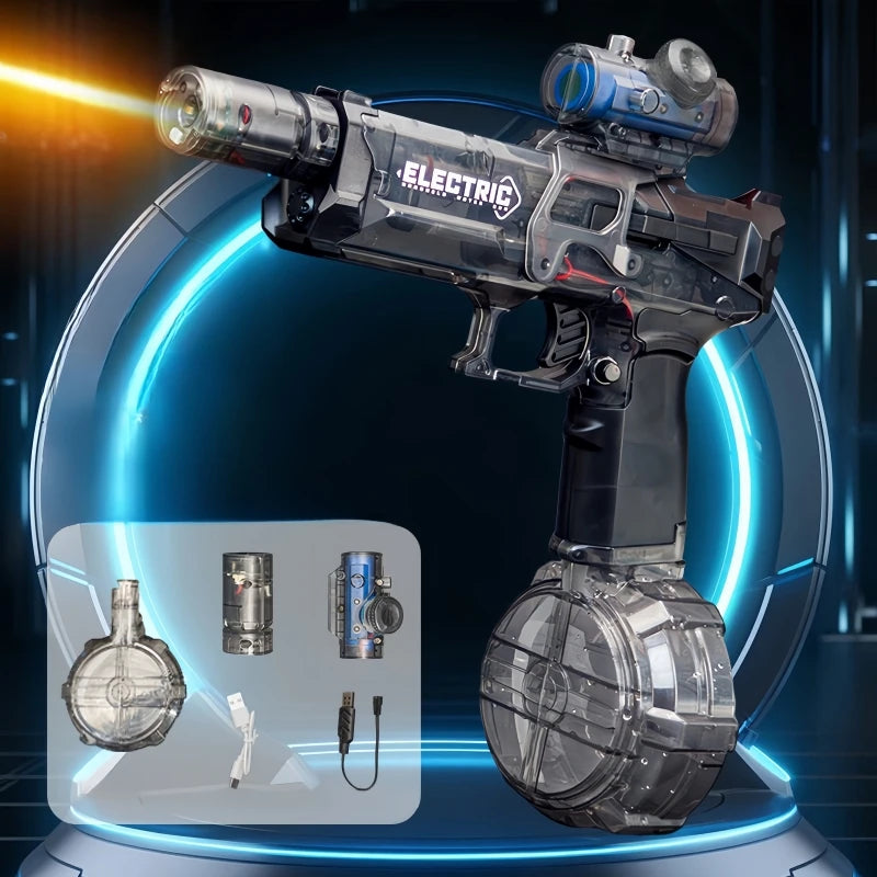 Children High Pressure Electric Water Gun Toys Summer Outdoor Beach Pool Garden Fight Games Kids Automatic Bursts Watergun Gifts