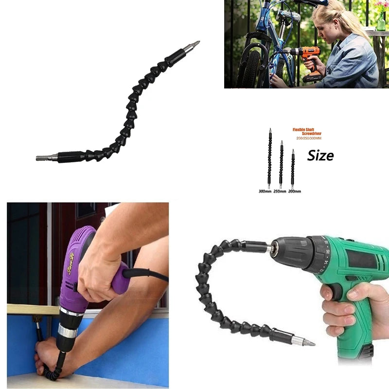 Electric Drill Screwdriver Bit Multifunctional Universal Snake Flexible Hose Cardan Shaft Connection Soft Extension Rod Link