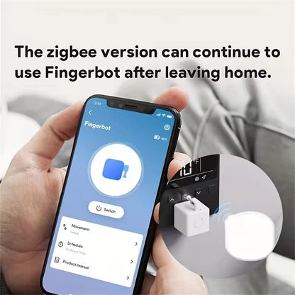 Tuya Zigbee3.0 Smart Fingerbot Switch Bot Remoter Garage Curtains Button Robot Pusher Work with Alexa Google Home Voice Assitant